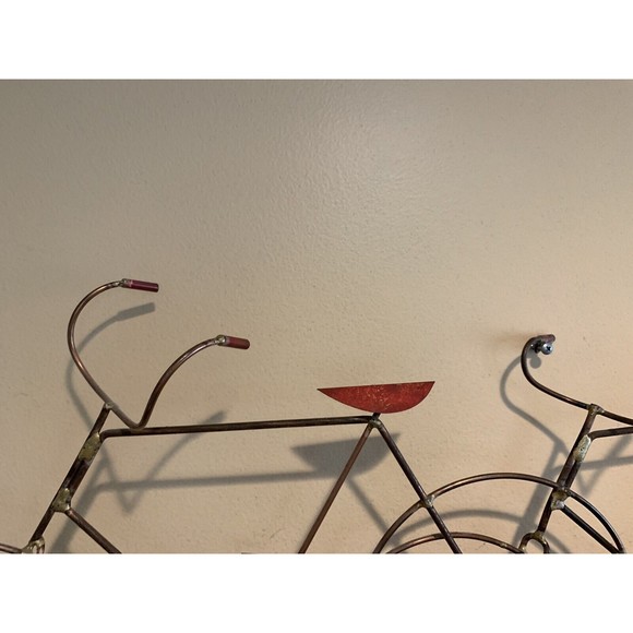 CURTIS JERE BICYCLE WALL SCULPTURE METAL WORK MODERN VINTAGE HANDMADE RARE - Picture 5 of 10